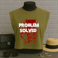 Problem Solved Garment-Dyed Women's Muscle Tee