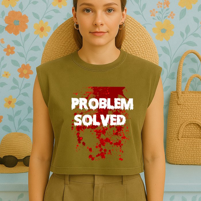Problem Solved Garment-Dyed Women's Muscle Tee