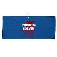 Problem Solved Large Microfiber Waffle Golf Towel