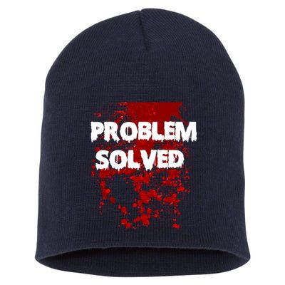 Problem Solved Short Acrylic Beanie