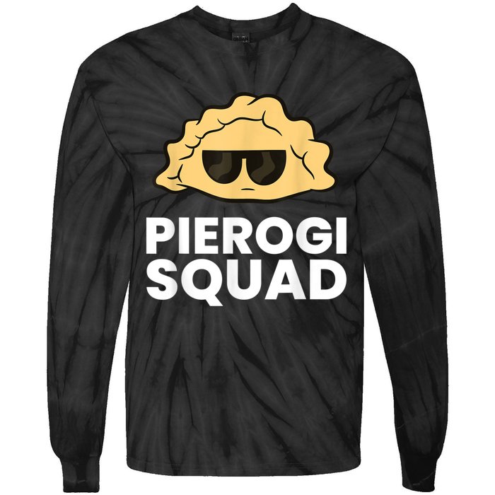 Pierogi Squad Poland Pierogi Tie-Dye Long Sleeve Shirt