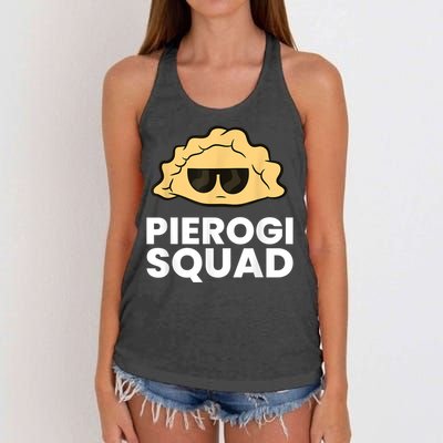 Pierogi Squad Poland Pierogi Women's Knotted Racerback Tank