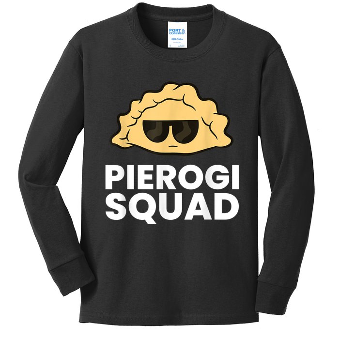 Pierogi Squad Poland Pierogi Kids Long Sleeve Shirt