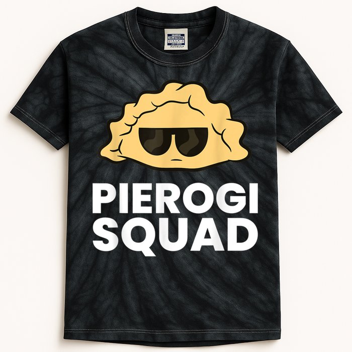 Pierogi Squad Poland Pierogi Kids Tie-Dye T-Shirt