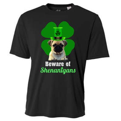 Pugs St. Patrick's Day Hat Funny Shenanigans Cooling Performance Crew T-Shirt