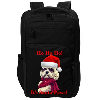 Poodle Santa Paws Gift Impact Tech Backpack