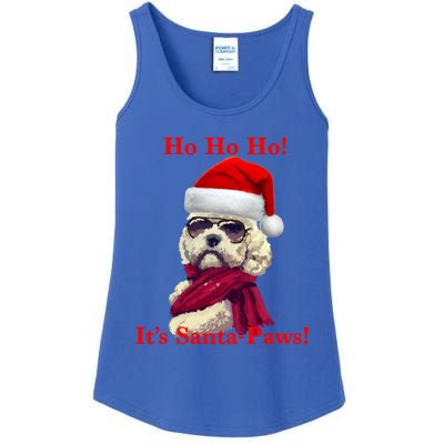 Poodle Santa Paws Gift Ladies Essential Tank