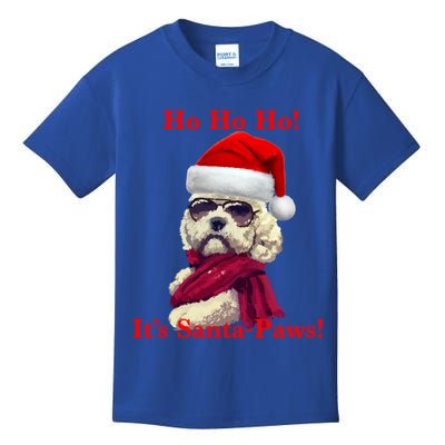 Poodle Santa Paws Gift Kids T-Shirt