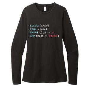 Programmer SQL Query Geek Database Coding Womens CVC Long Sleeve Shirt