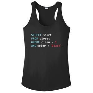 Programmer SQL Query Geek Database Coding Ladies PosiCharge Competitor Racerback Tank