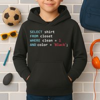 Programmer SQL Query Geek Database Coding Kids Hoodie