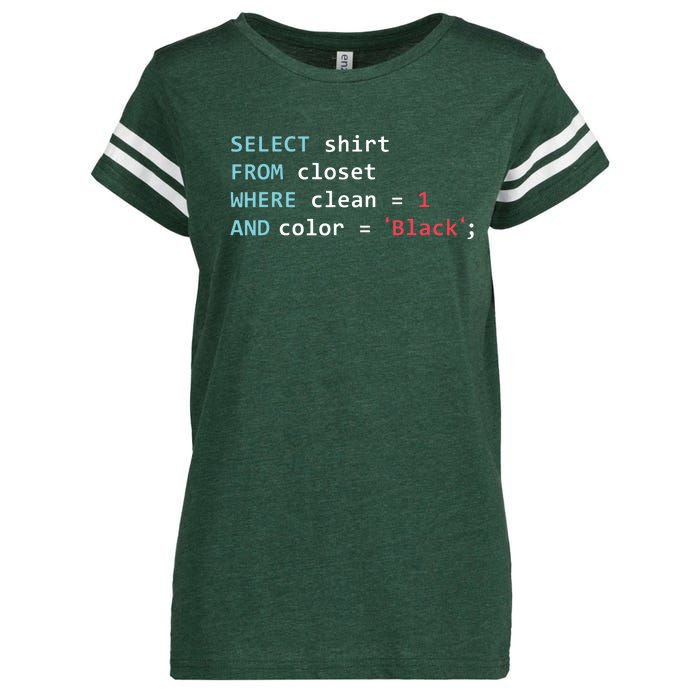 Programmer SQL Query Geek Database Coding Enza Ladies Jersey Football T-Shirt