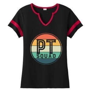 PT Squad Retro Physical Therapy Ladies Halftime Notch Neck Tee