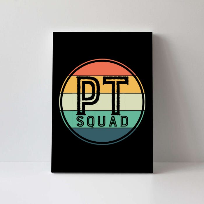 PT Squad Retro Physical Therapy Canvas