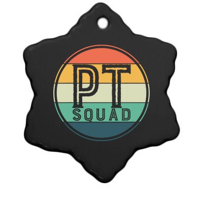 PT Squad Retro Physical Therapy Ceramic Star Ornament