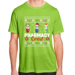 Pills Snow Reindeer Santa Claus Xmas Pharmacy Crew Great Gift Adult ChromaSoft Performance T-Shirt