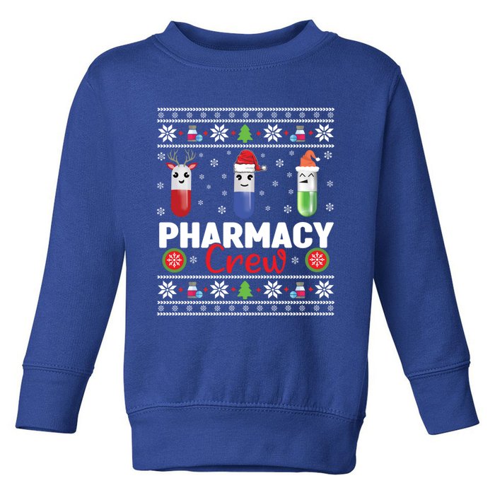 Pills Snow Reindeer Santa Claus Xmas Pharmacy Crew Great Gift Toddler Sweatshirt