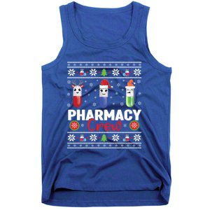 Pills Snow Reindeer Santa Claus Xmas Pharmacy Crew Great Gift Tank Top