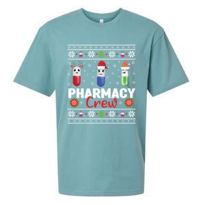 Pills Snow Reindeer Santa Claus Xmas Pharmacy Crew Great Gift Sueded Cloud Jersey T-Shirt