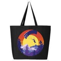 Parachute Skydiving Retro Sunset 25L Jumbo Tote