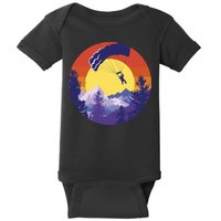 Parachute Skydiving Retro Sunset Baby Bodysuit