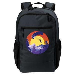 Parachute Skydiving Retro Sunset Daily Commute Backpack