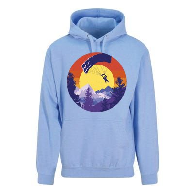 Parachute Skydiving Retro Sunset Unisex Surf Hoodie