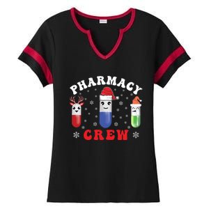 Pills Snow Reindeer Santa Claus Xmas Pharmacy Crew Gift Ladies Halftime Notch Neck Tee