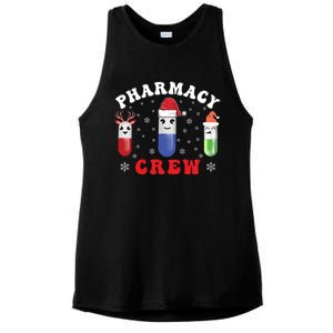 Pills Snow Reindeer Santa Claus Xmas Pharmacy Crew Gift Ladies PosiCharge Tri-Blend Wicking Tank