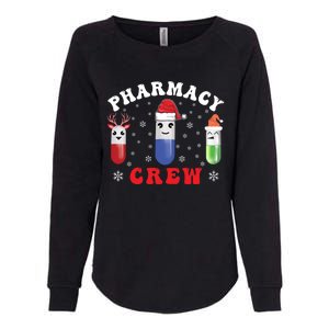 Pills Snow Reindeer Santa Claus Xmas Pharmacy Crew Gift Womens California Wash Sweatshirt