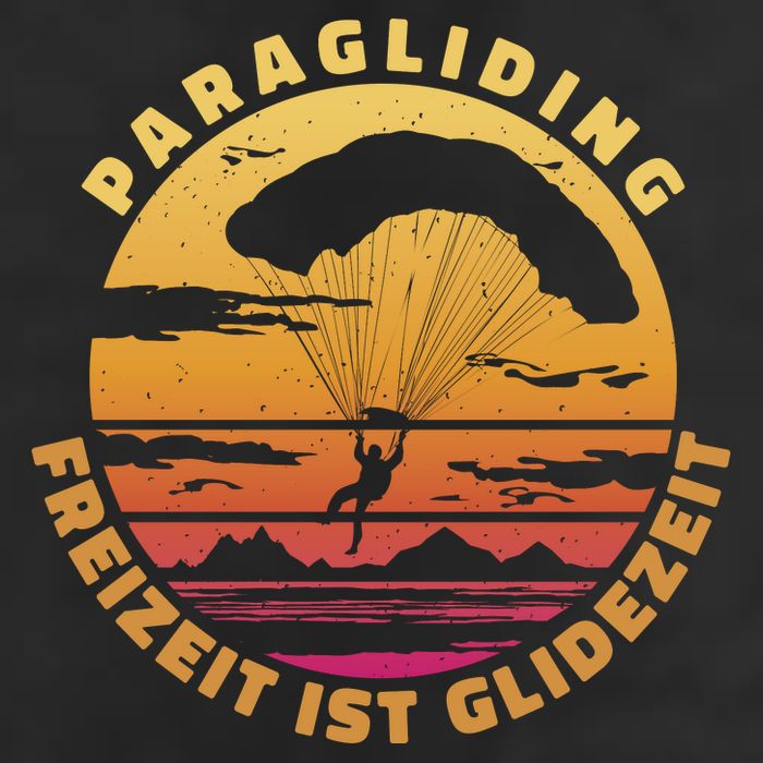 Paraglider Silhouette Retro Sunset Adult Drive Performance Visor