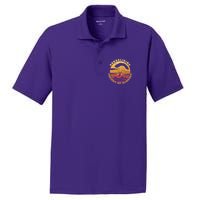 Paraglider Silhouette Retro Sunset PosiCharge RacerMesh Polo