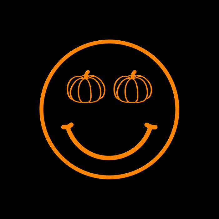 Pumpkin Smiley Retro Checkered Mug
