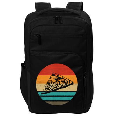 Pizza Slice Retro Style Vintage Gift Impact Tech Backpack