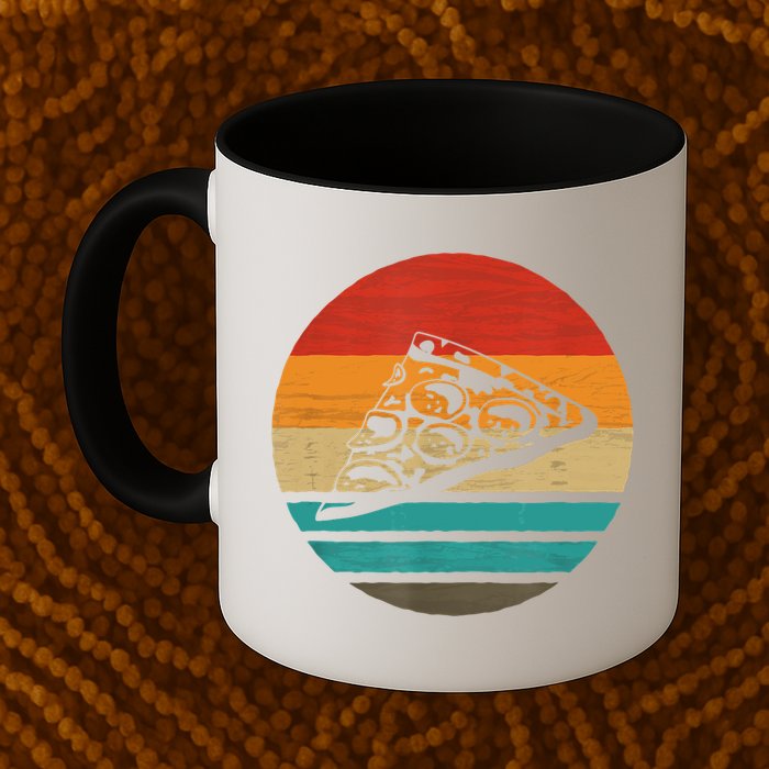 Pizza Slice Retro Style Vintage Gift Mug