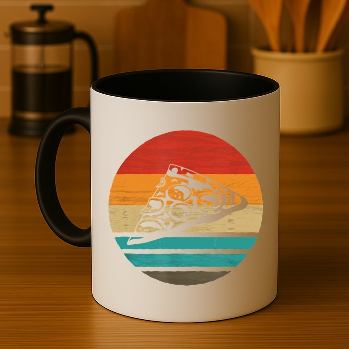 Pizza Slice Retro Style Vintage Gift Mug
