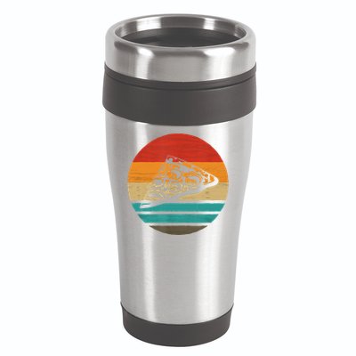 Pizza Slice Retro Style Vintage Gift 16oz Travel Tumbler