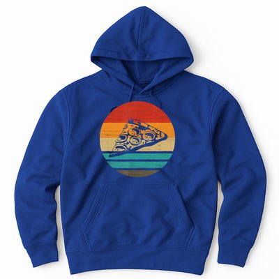 Pizza Slice Retro Style Vintage Gift Hoodie