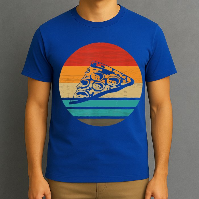 Pizza Slice Retro Style Vintage Gift T-Shirt