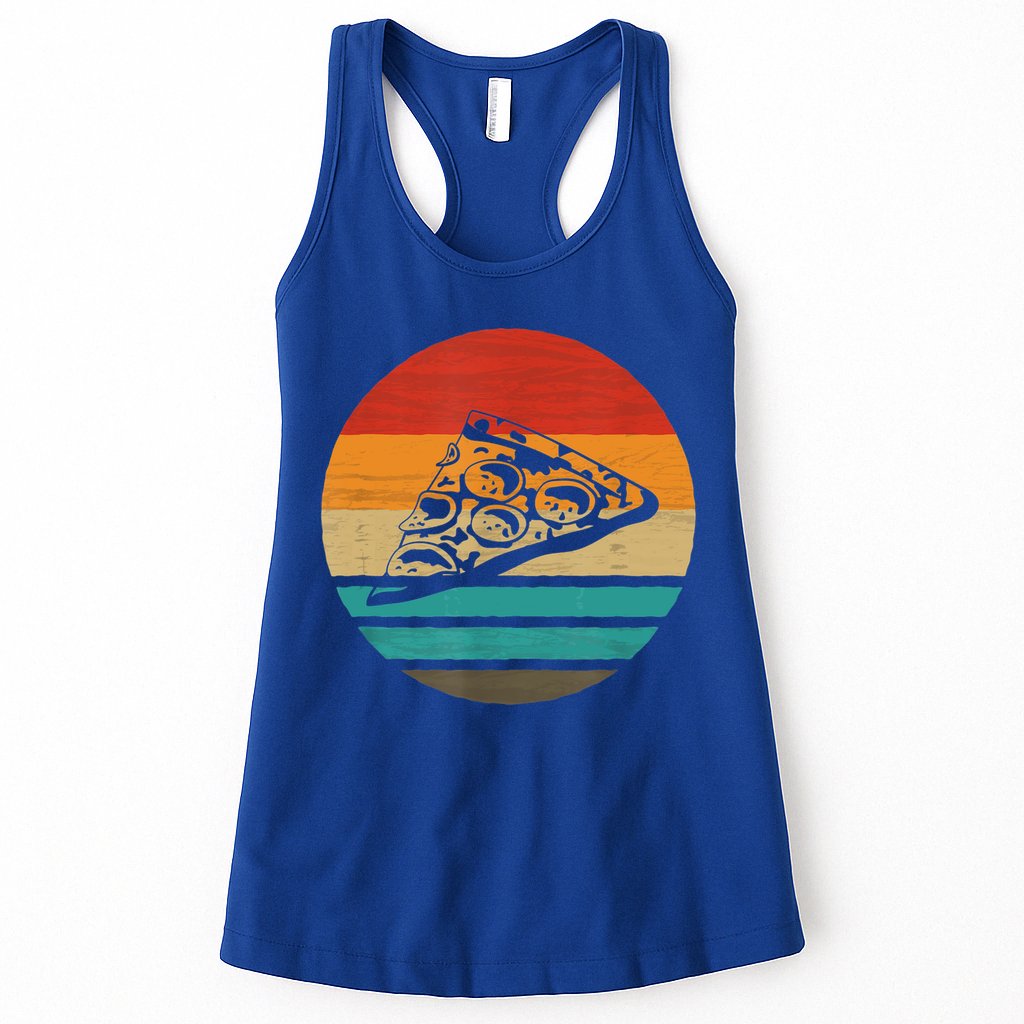 Pizza Slice Retro Style Vintage Gift Womens Tank Top