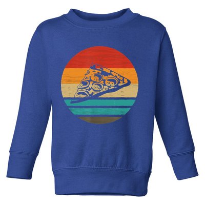Pizza Slice Retro Style Vintage Gift Toddler Sweatshirt