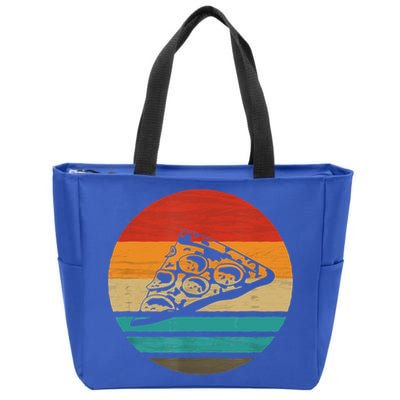 Pizza Slice Retro Style Vintage Gift Zip Tote Bag