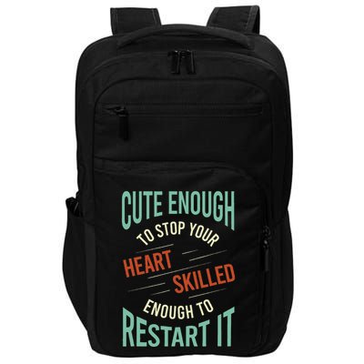Paramedic Saying Rescue Emt Ems Impact Tech Backpack