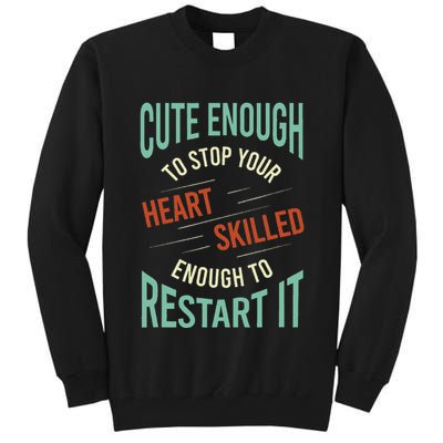 Paramedic Saying Rescue Emt Ems Tall Sweatshirt