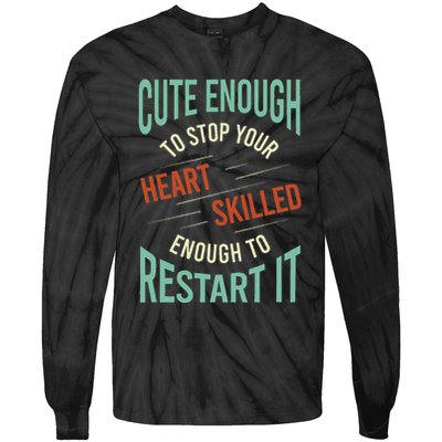 Paramedic Saying Rescue Emt Ems Tie-Dye Long Sleeve Shirt