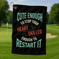 Paramedic Saying Rescue Emt Ems Golf Towel