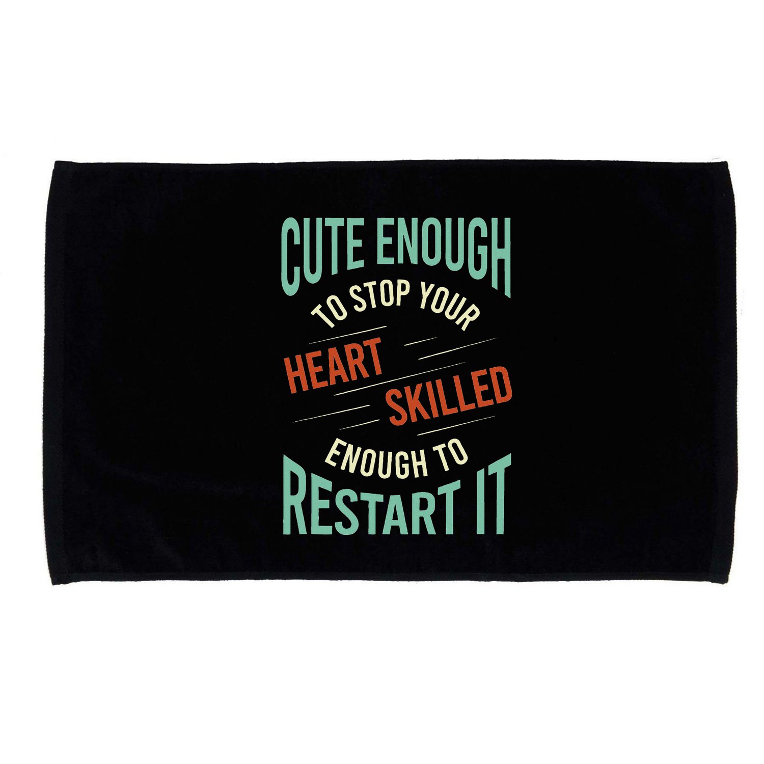 Paramedic Saying Rescue Emt Ems Microfiber Hand Towel