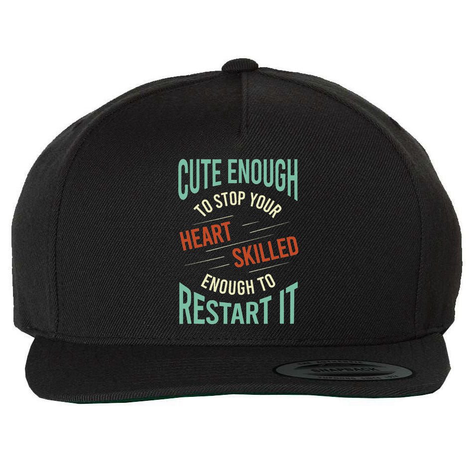 Paramedic Saying Rescue Emt Ems Wool Snapback Cap