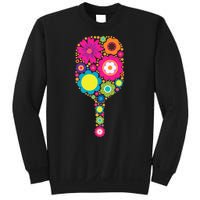 Pickleball Sports Racquet Racket Paddle Flowers Women Gi.rls Sweatshirt