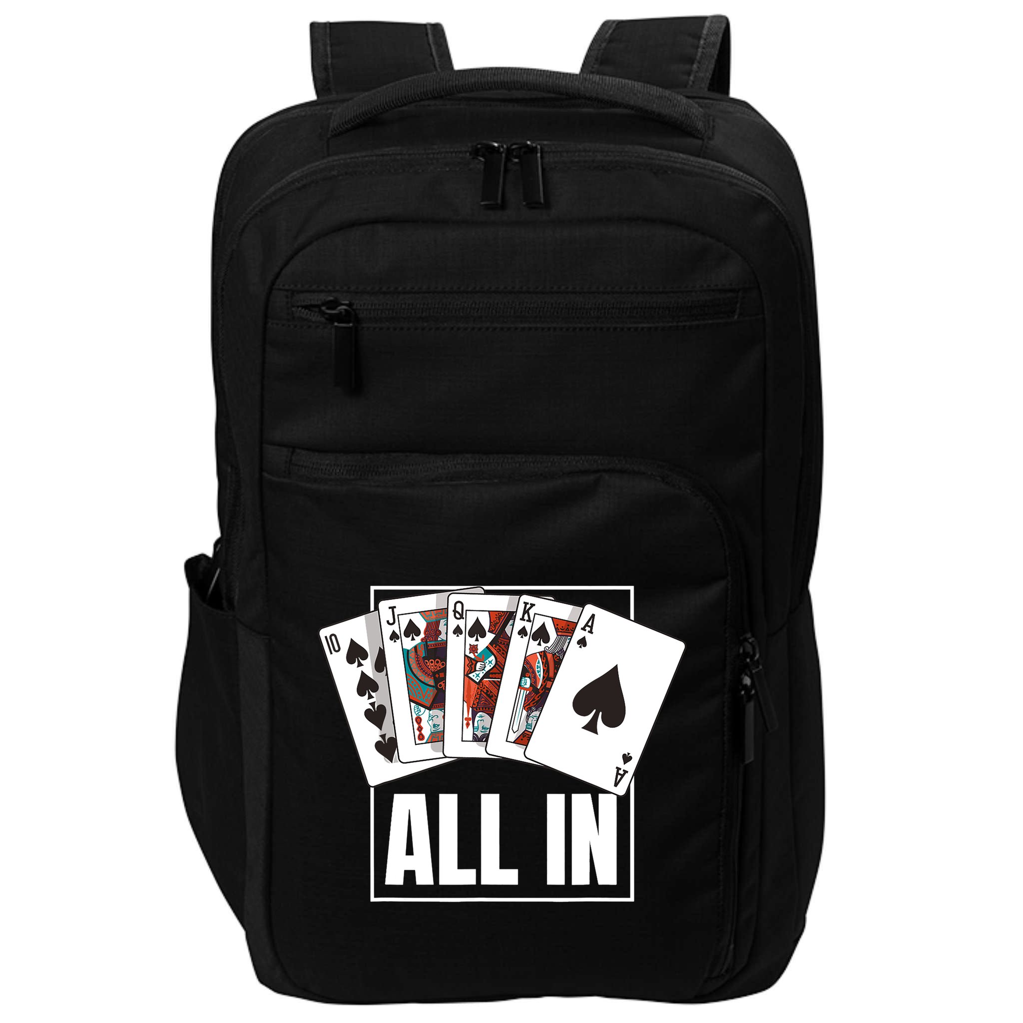 Poker Shirt Royal Flush All In Poker Player Texas Holdem Impact Tech Backpack